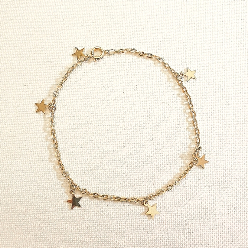 Gold Star Dangling Anklet/Bracelet